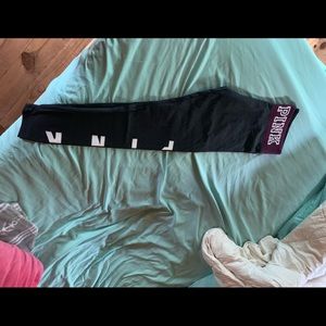 Pink yoga leggings size Medium